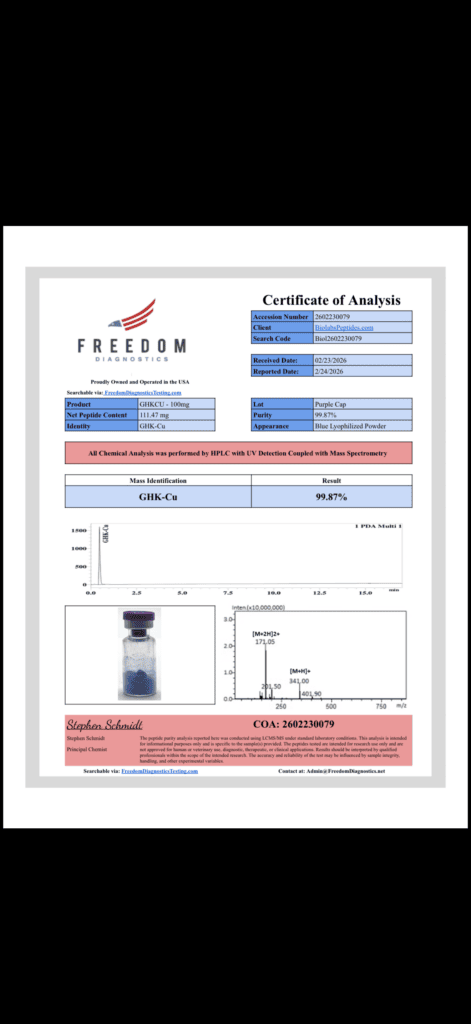 COA Lab Test Result